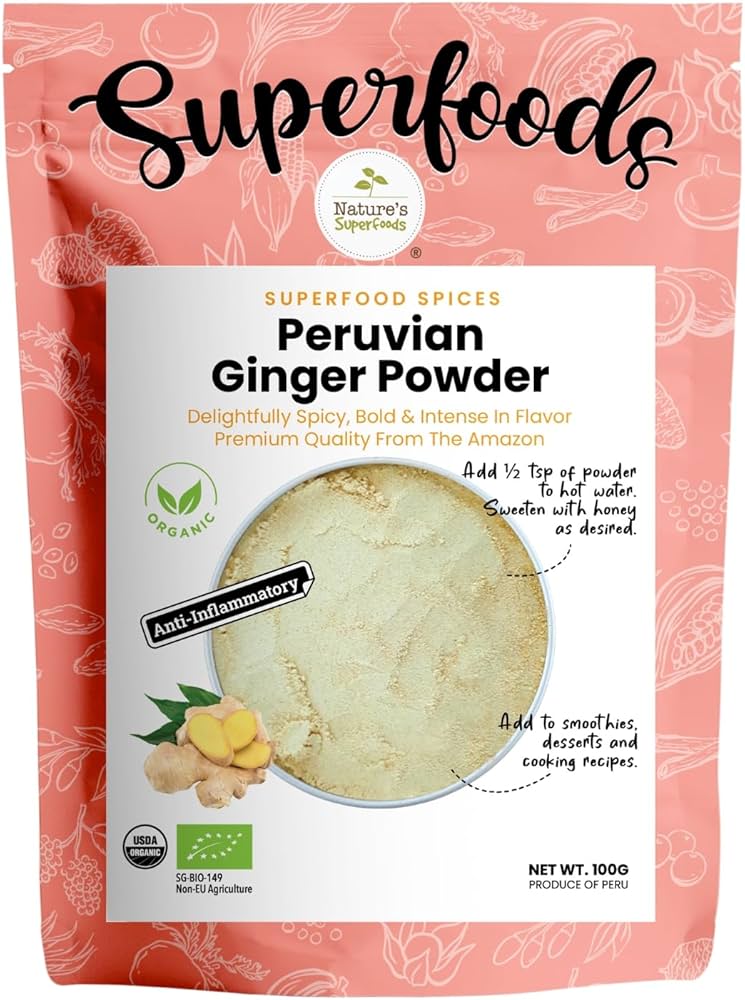 Organic Raw Golden Ginger Powder  100g