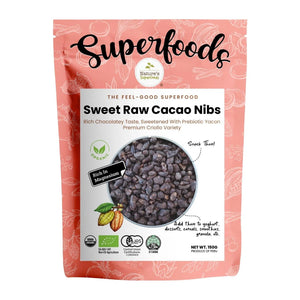 Organic Sweet Raw Cacao Nibs (with Yacon syrup) 150g