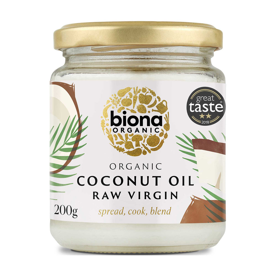 Biona Organic Coconut Virgin Oil Raw 200g