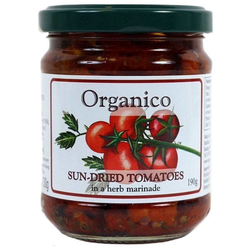 Organic Sundried Tomatoes in a herb marinade