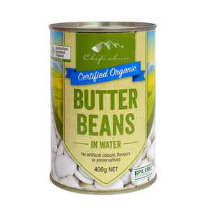 Organic Butter Beans in water